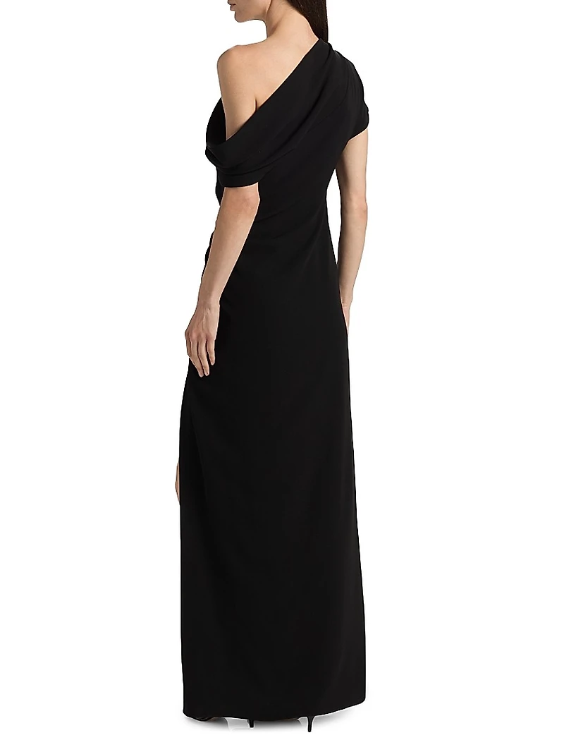 Kally Draped Column Gown