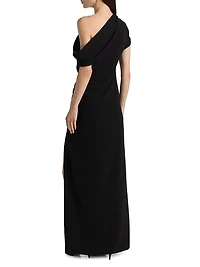 Kally Draped Column Gown