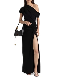Kally Draped Column Gown