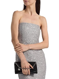 Xyla Sequined Strapless Column Gown