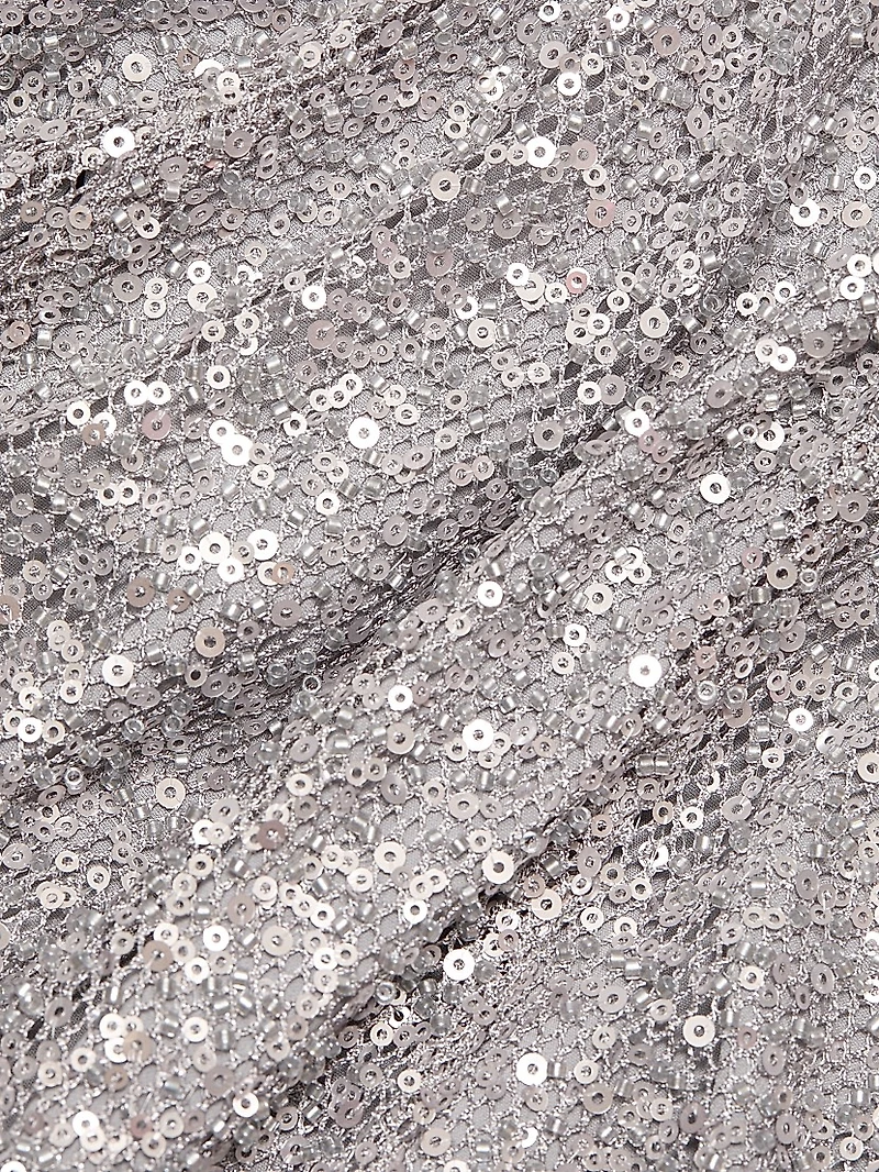 Xyla Sequined Strapless Column Gown