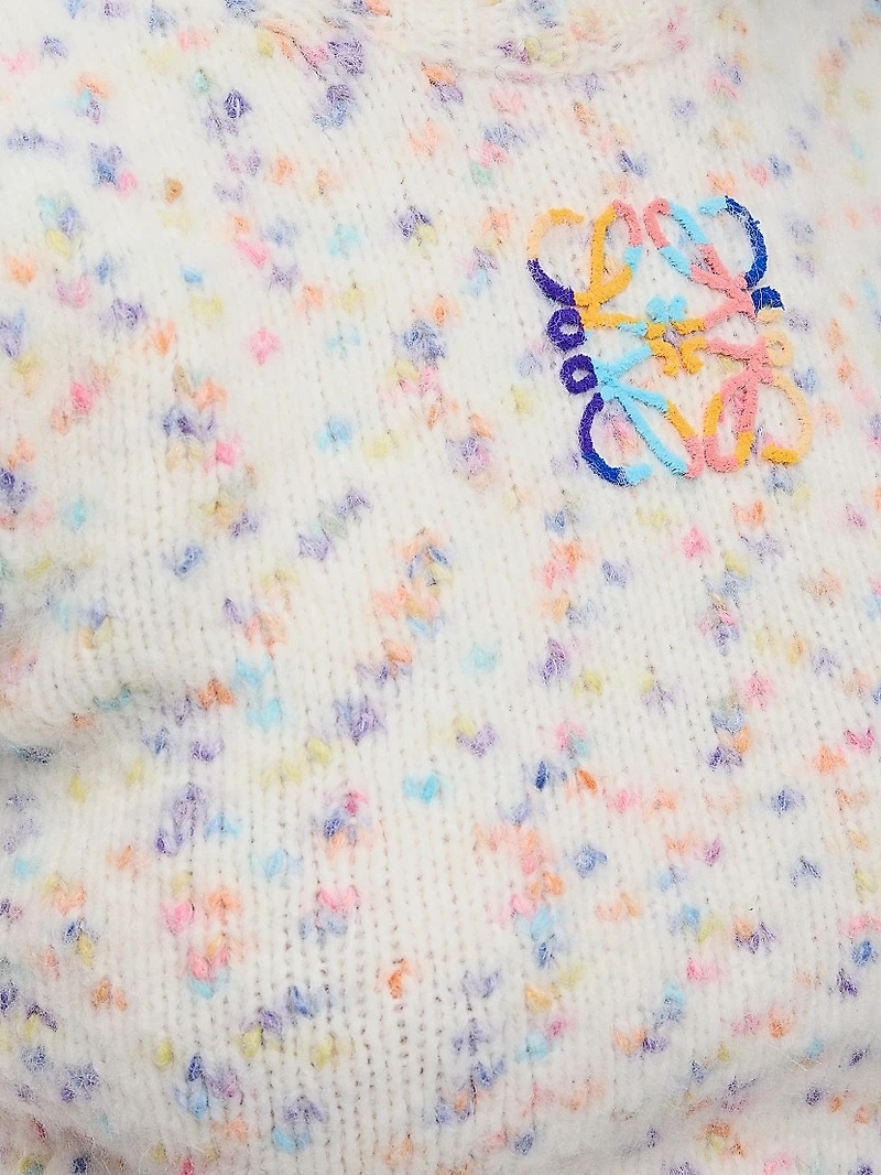 Logo Wool-Blend Short-Sleeve Sweater