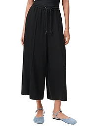 Wide-Leg Cropped Trousers