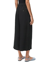 Wide-Leg Cropped Trousers