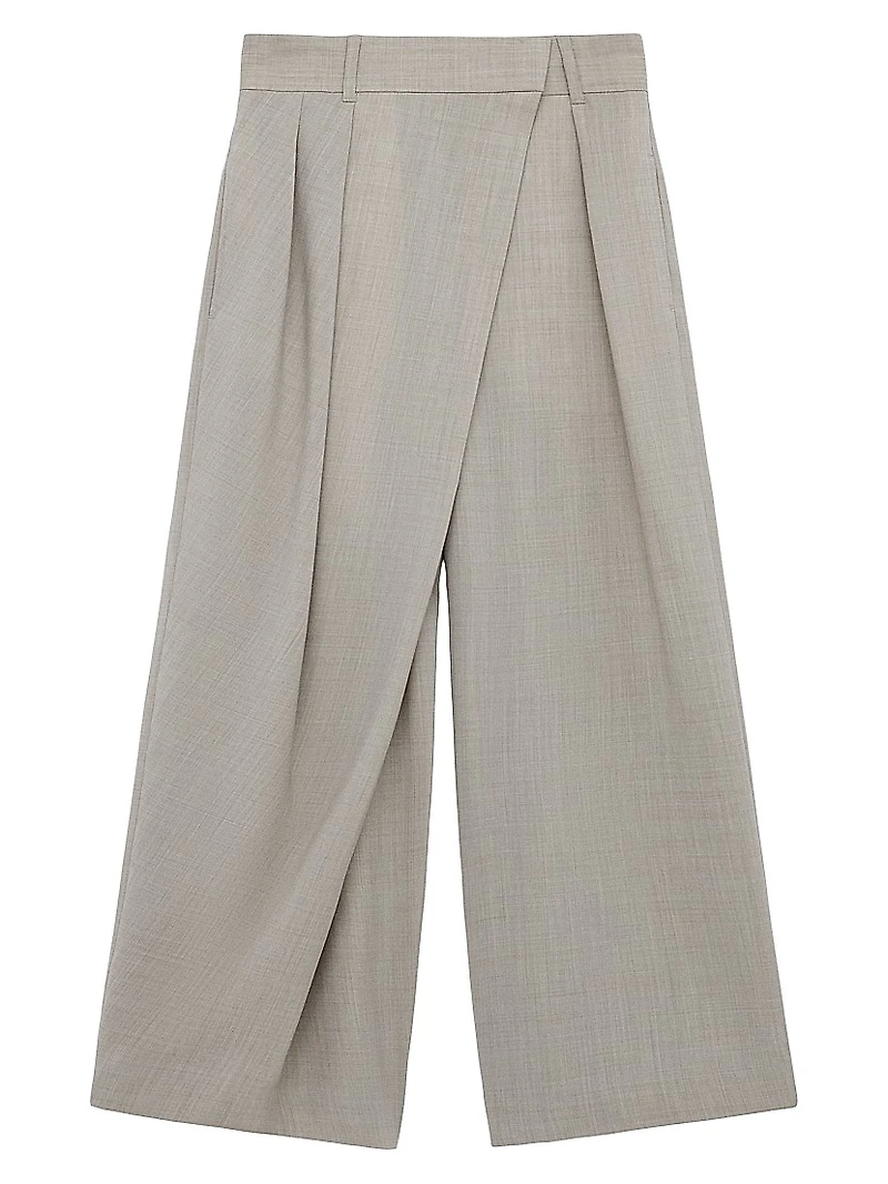 Wrap Wool Trousers