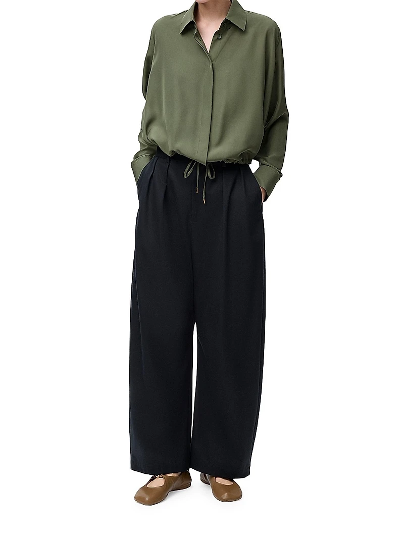Balloon Silk Shirt