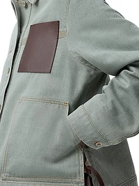 Workwear Leather-Accented Jacket