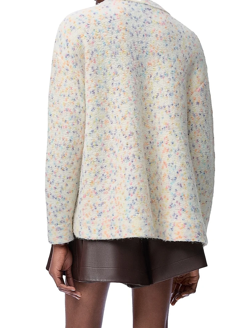 Trapeze Wool-Blend Cardigan