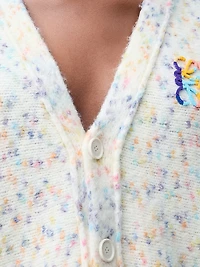 Trapeze Wool-Blend Cardigan