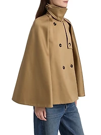 Double-Breasted Cape Jacket
