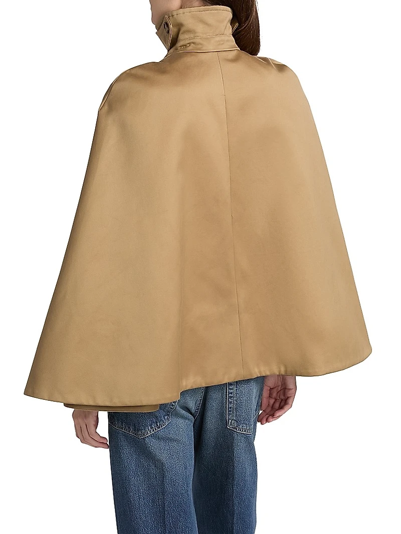 Double-Breasted Cape Jacket