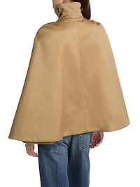 Double-Breasted Cape Jacket