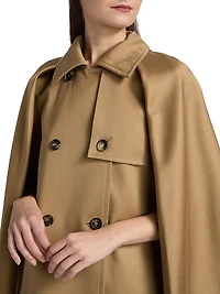 Double-Breasted Cape Jacket