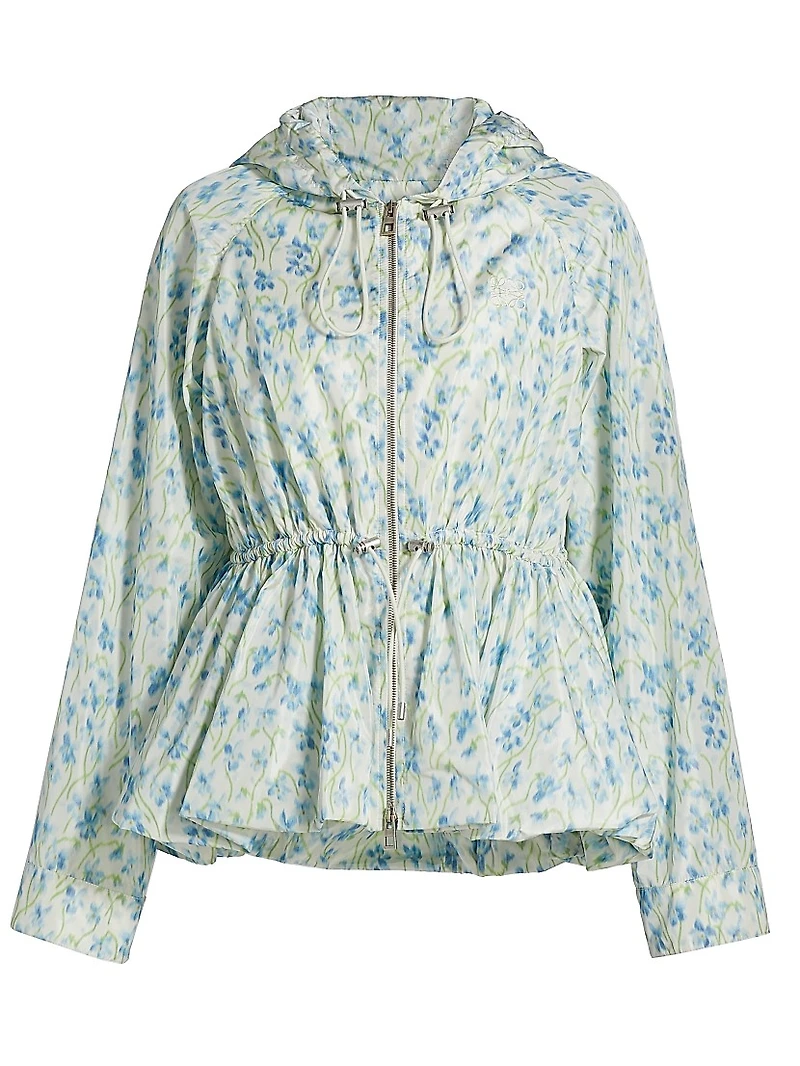 Floral Zip-Front Jacket