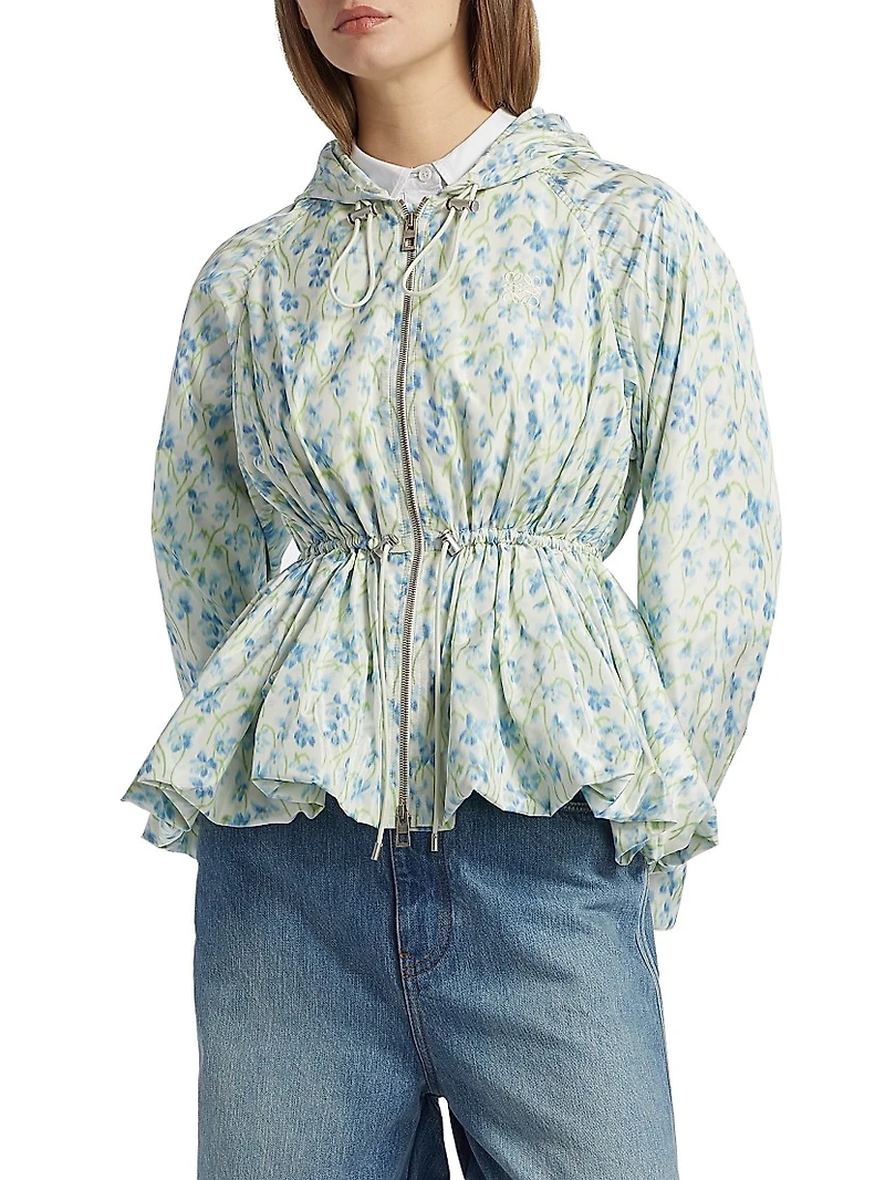 Floral Zip-Front Jacket
