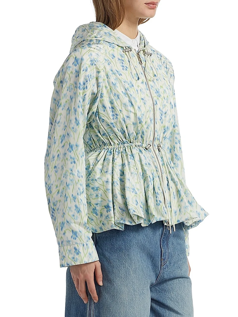 Floral Zip-Front Jacket