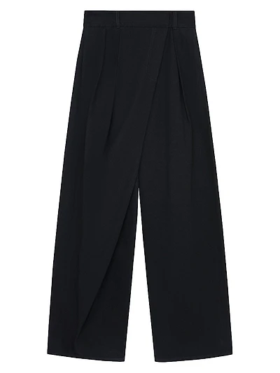 Wrap Wide-Leg Jeans