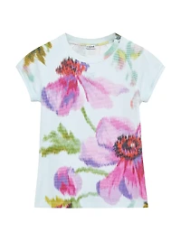 Floral Cotton-Blend T-Shirt