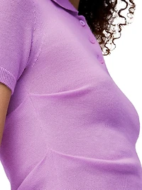 Anagram Cashmere-Blend Polo Sweater