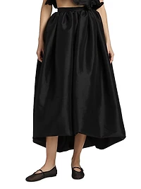Nina Taffeta Midi-Skirt