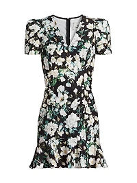 Zeina Ruffled Floral Minidress