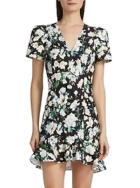 Zeina Ruffled Floral Minidress