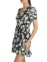 Zeina Ruffled Floral Minidress