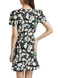 Zeina Ruffled Floral Minidress