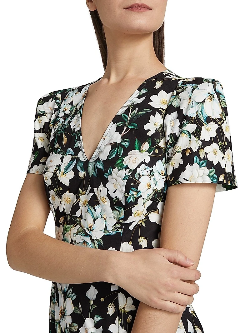 Zeina Ruffled Floral Minidress