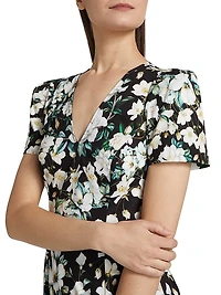 Zeina Ruffled Floral Minidress