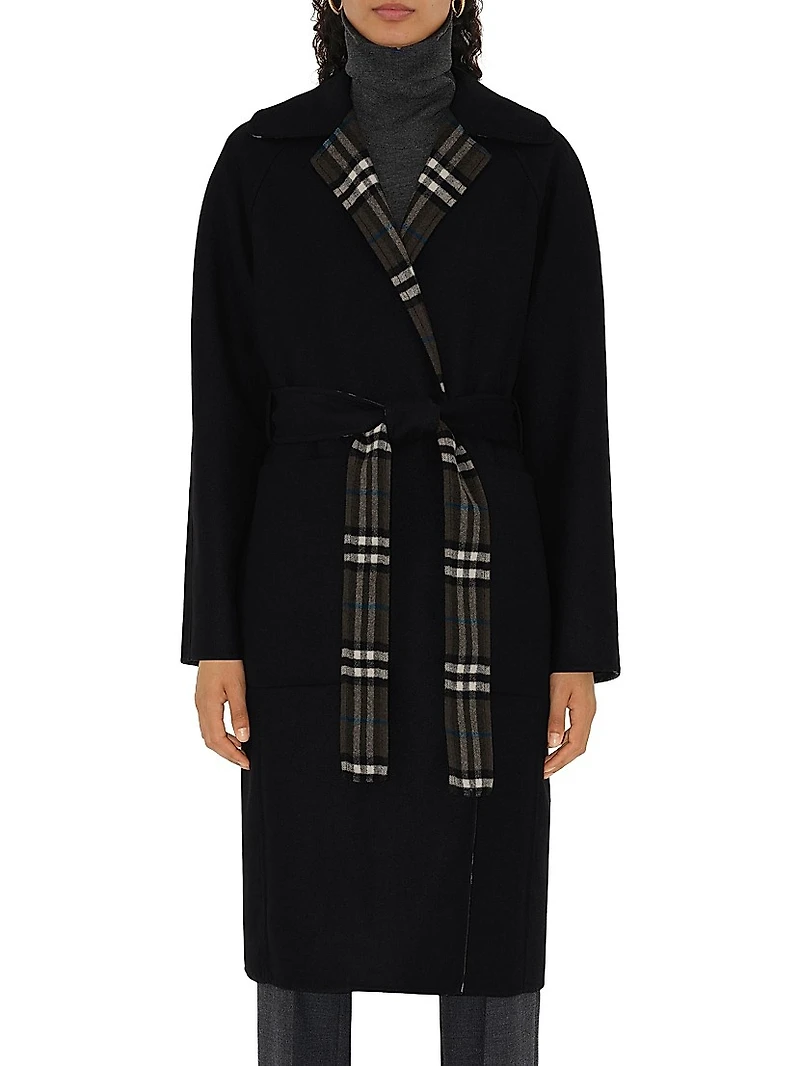 Turnbridge Wool Reversiable Wrap Coat
