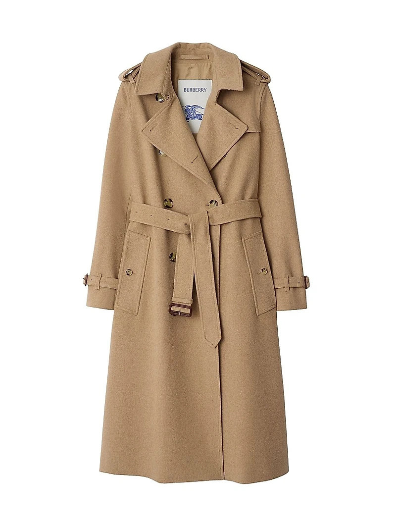 Kensington Cashmere Long Trench Coat