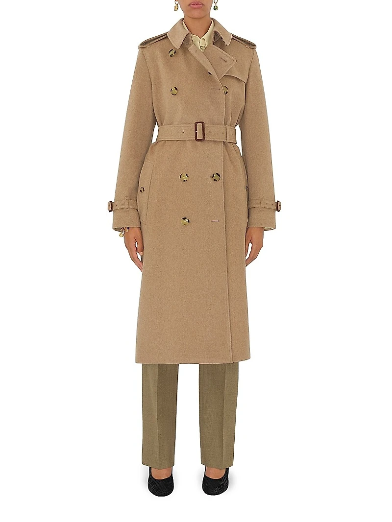 Kensington Cashmere Long Trench Coat