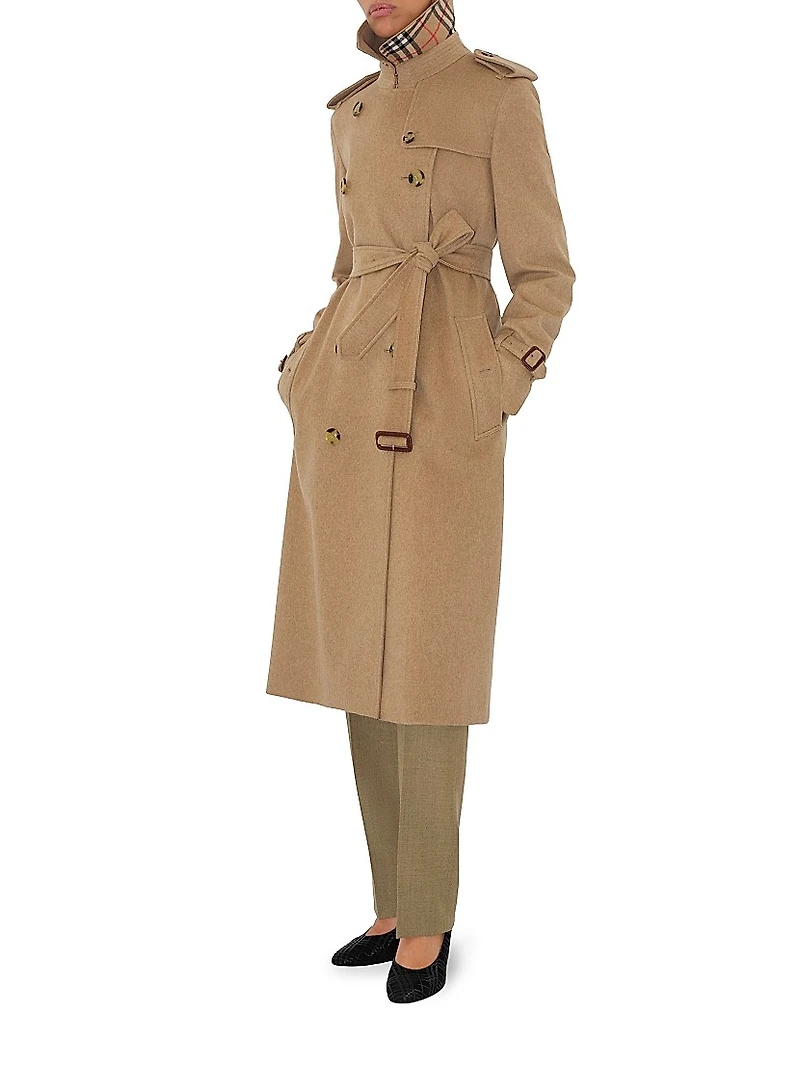 Kensington Cashmere Long Trench Coat