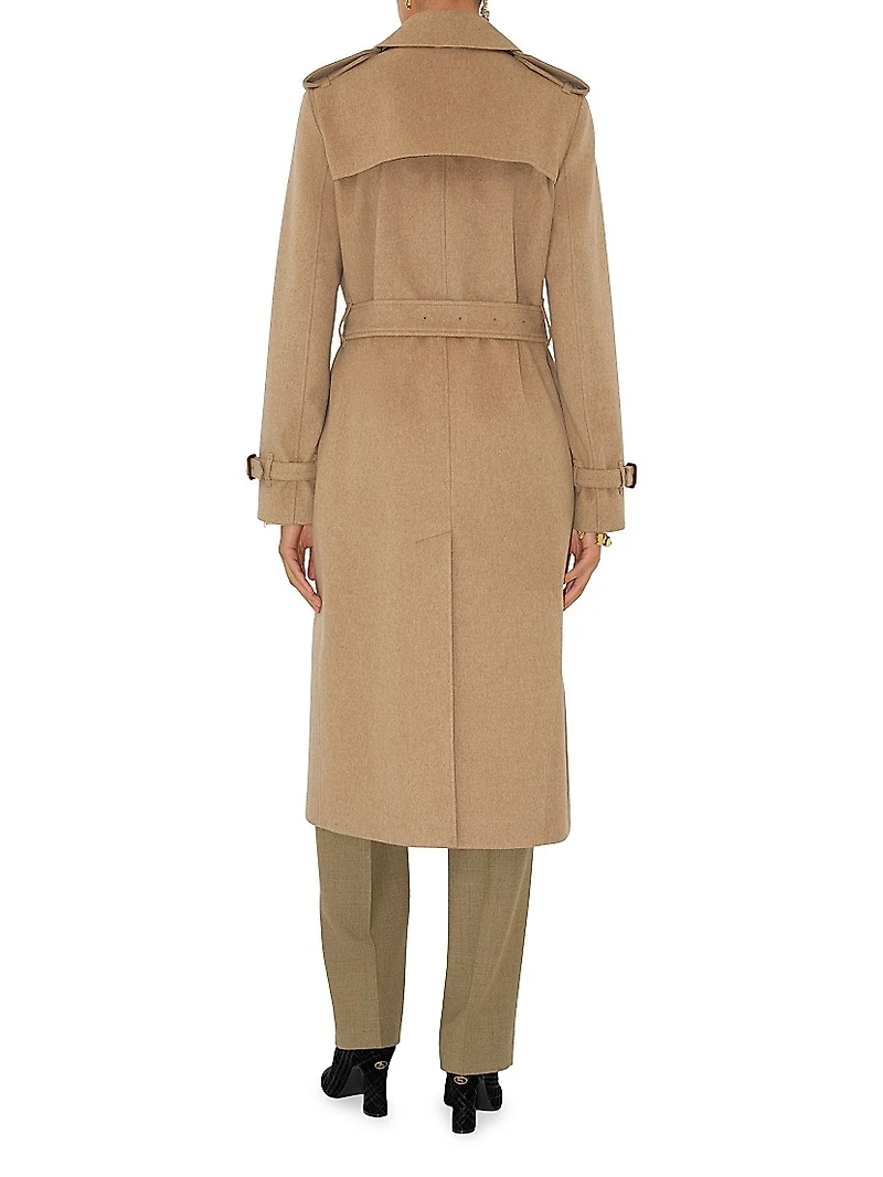 Kensington Cashmere Long Trench Coat