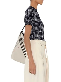 Check Wool-Blend Top