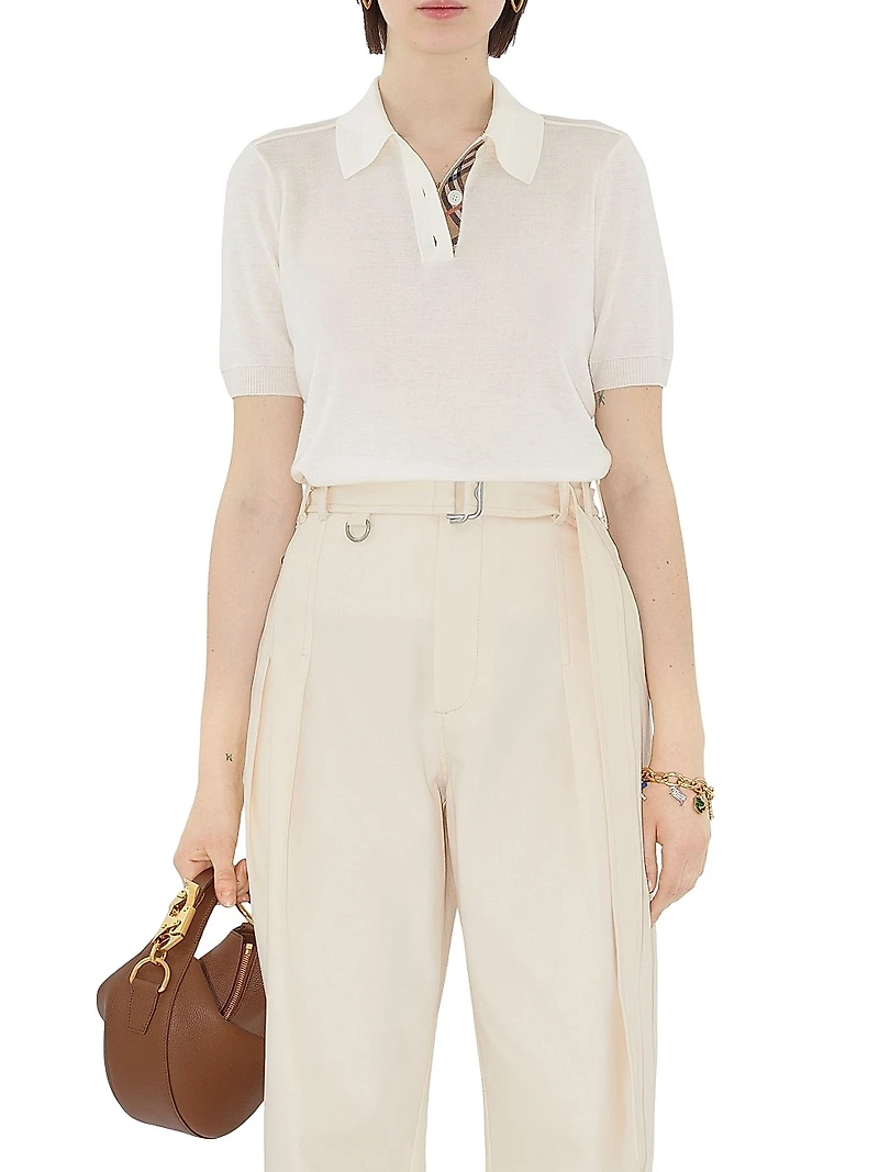 Maddie Wool Polo Shirt