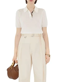 Maddie Wool Polo Shirt