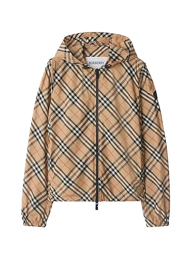 Check Hooded Jacket