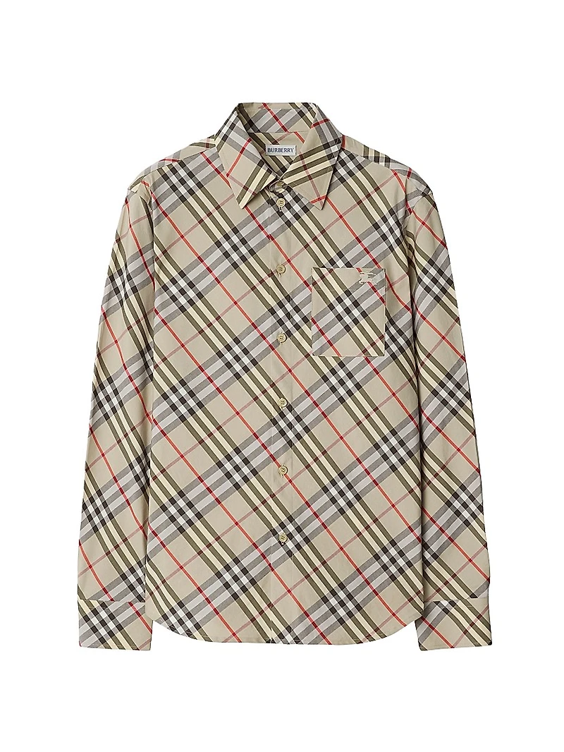 Regular Fit Check Cotton Shirt