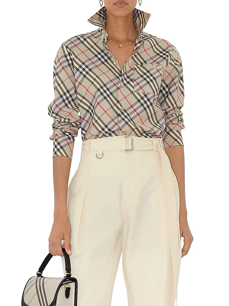 Regular Fit Check Cotton Shirt