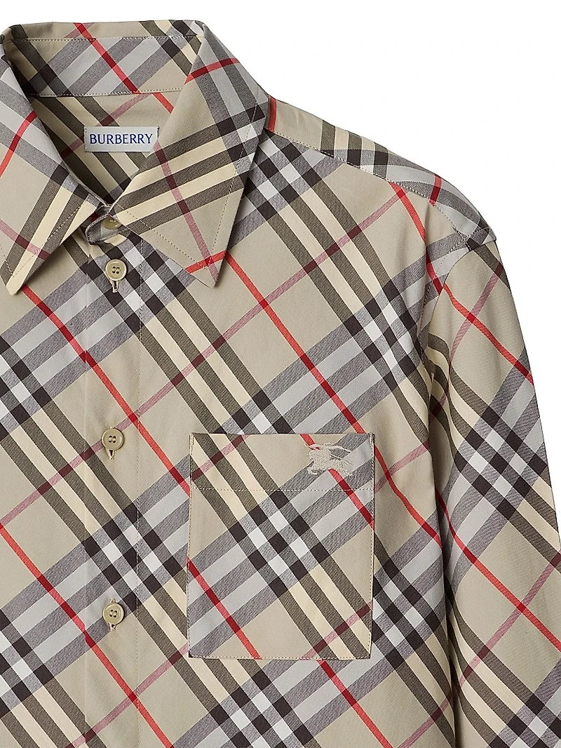 Regular Fit Check Cotton Shirt