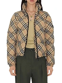 Check Down Puffer Jacket