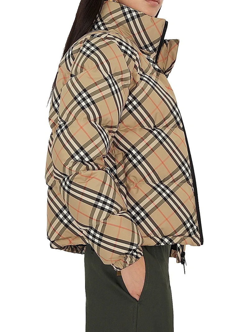 Check Down Puffer Jacket