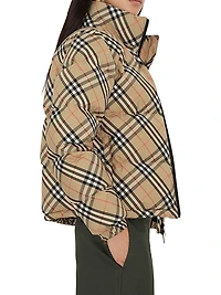Check Down Puffer Jacket