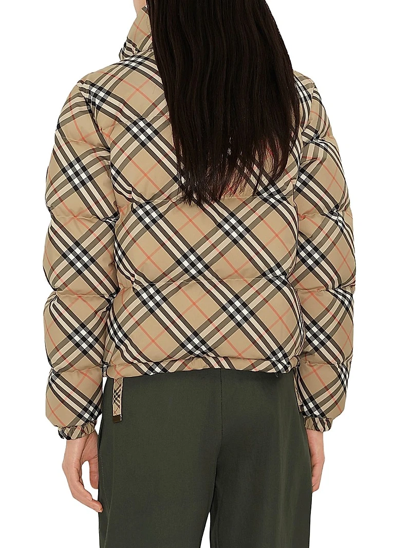 Check Down Puffer Jacket