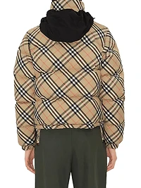 Check Down Puffer Jacket