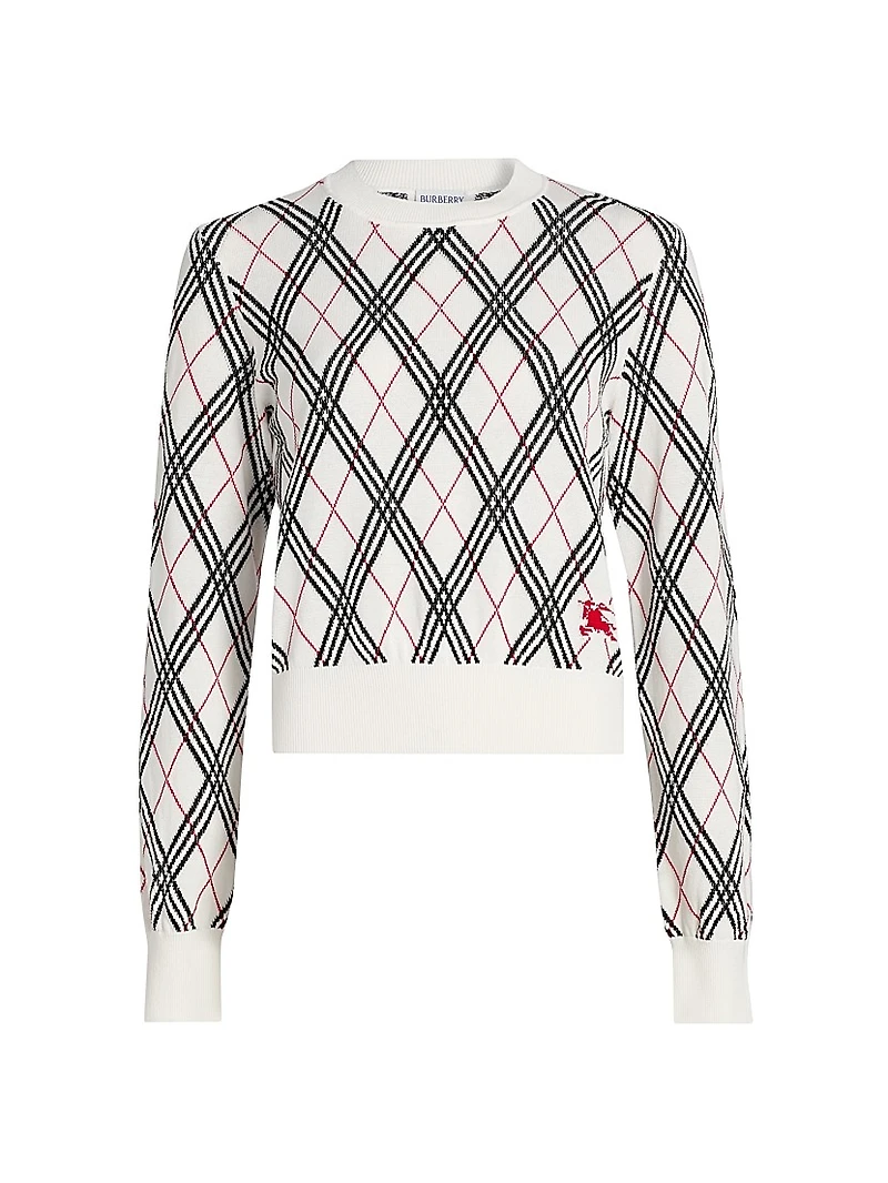 Argyle Cotton Sweater