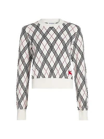 Argyle Cotton Sweater