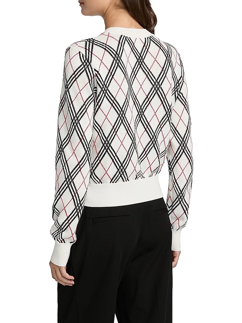 Argyle Cotton Sweater
